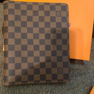 Damier Ebene Desk Agenda